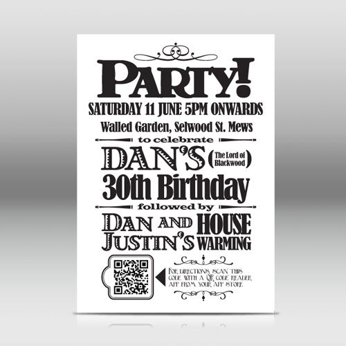 Party flyers